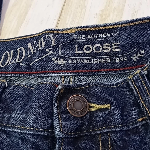 Old Navy Loose Straight Leg Blue Jeans Size 30x30 - Picture 12 of 16